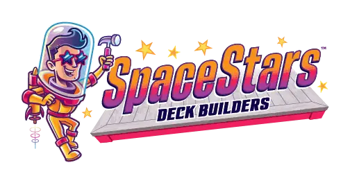 SpaceStars Deck Builders logo on a transparent background