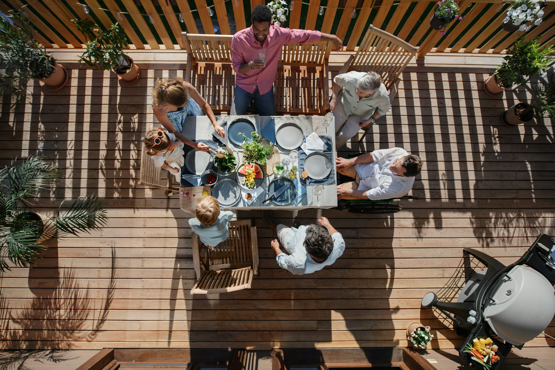 outdoor living space