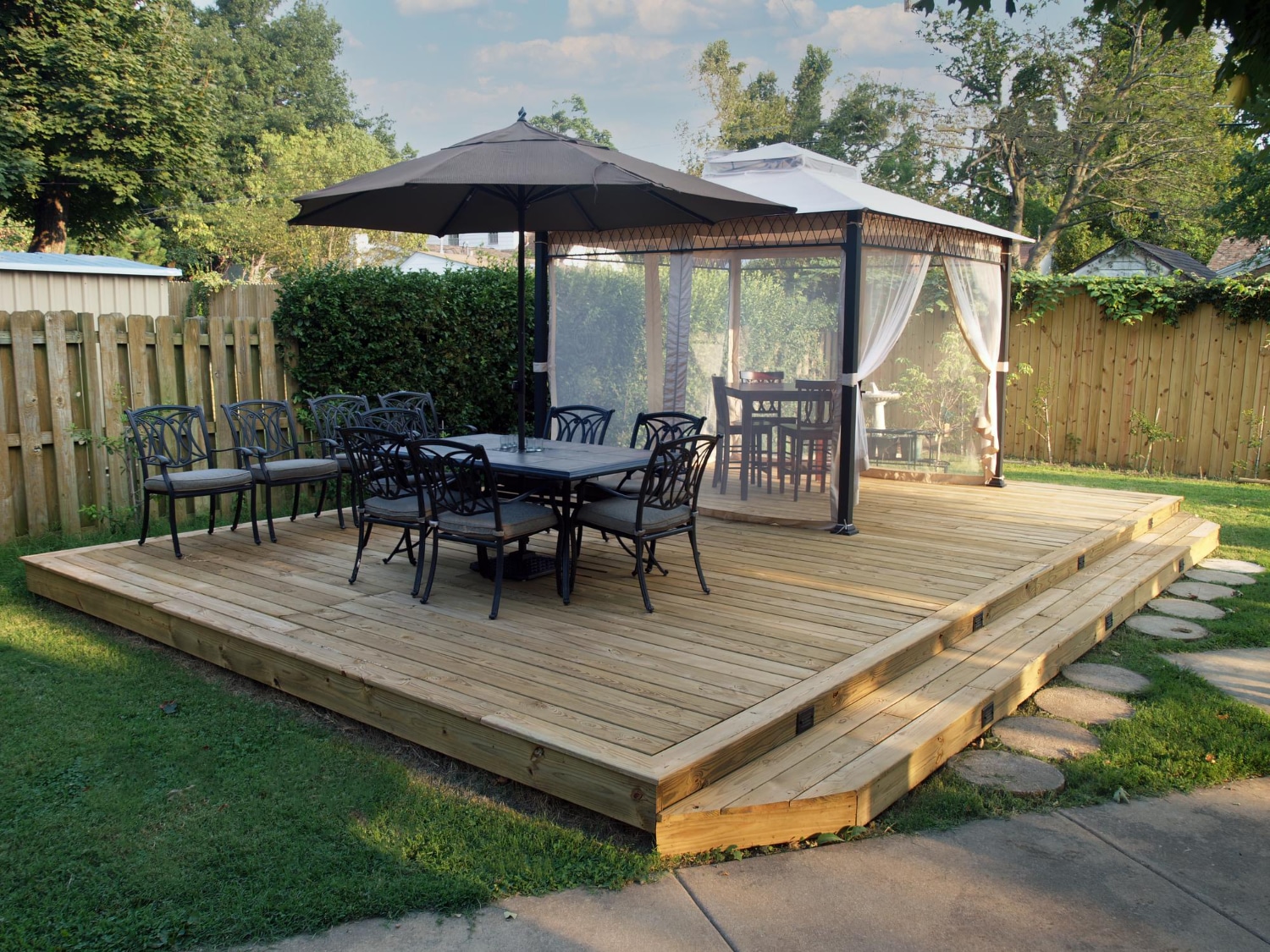 backyard deck